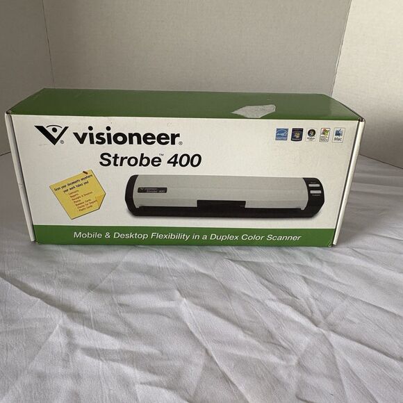 Visioneer Strobe 400 Electronic Portable Sheetfed Scanner Open Box - Picture 1 of 6